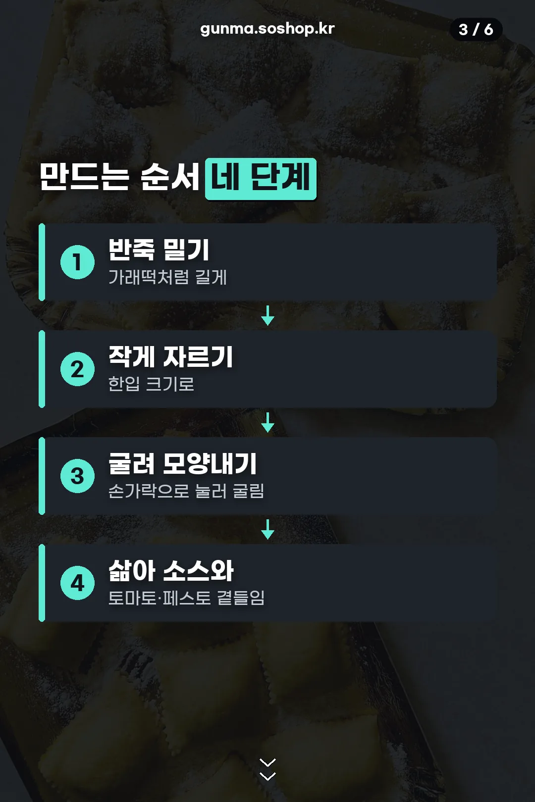 만드는 순서 네 단계