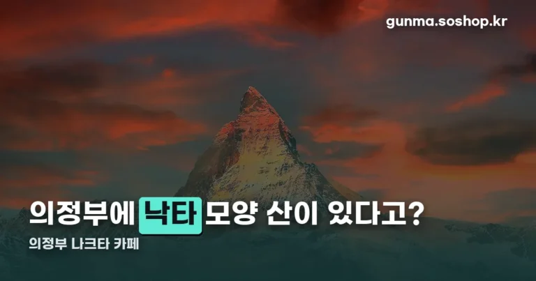 의정부 나크타 카페 정리 썸네일